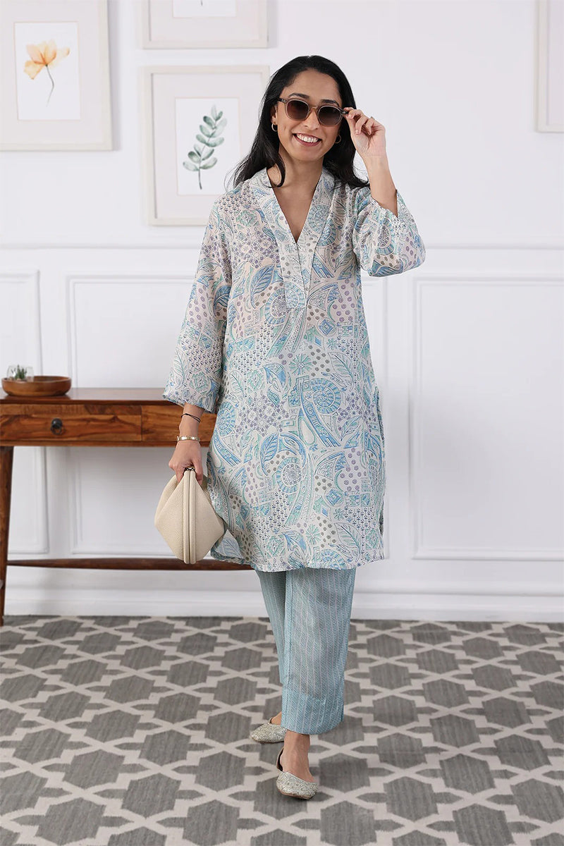 Kurta Pant Blue Reverie Amethyst