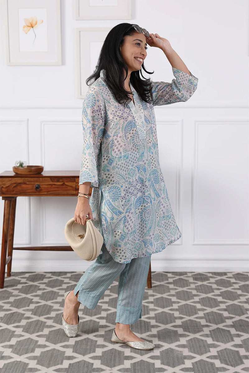 Kurta Pant Blue Reverie Amethyst
