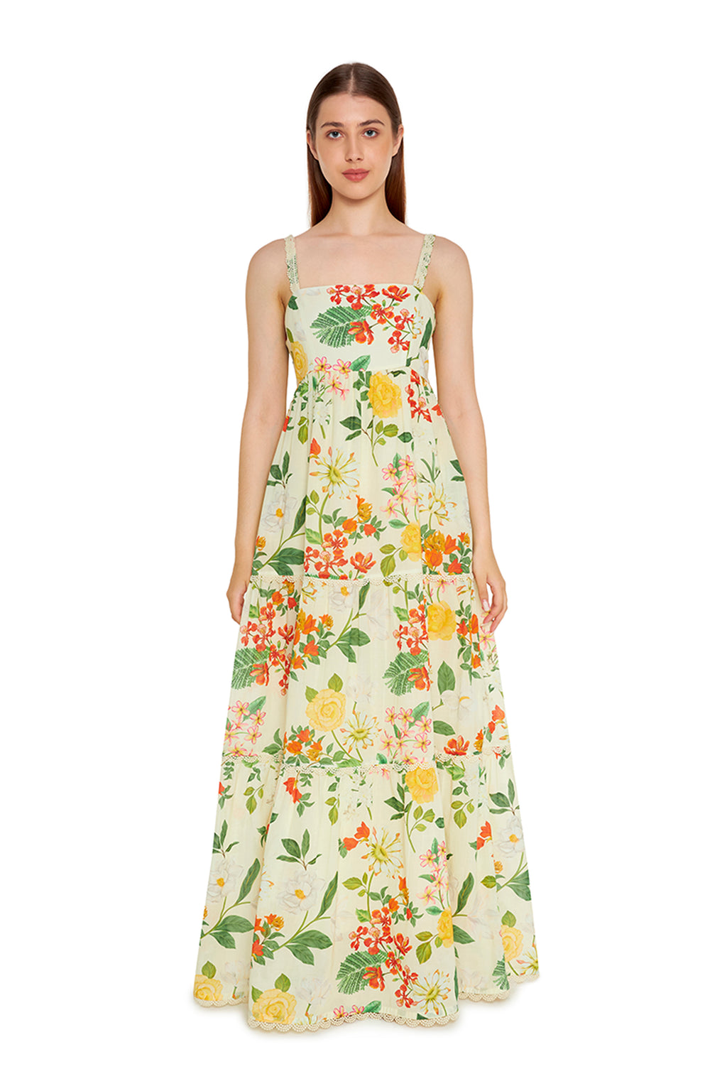 DRESS IVORY MULTI