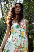 DRESS IVORY MULTI