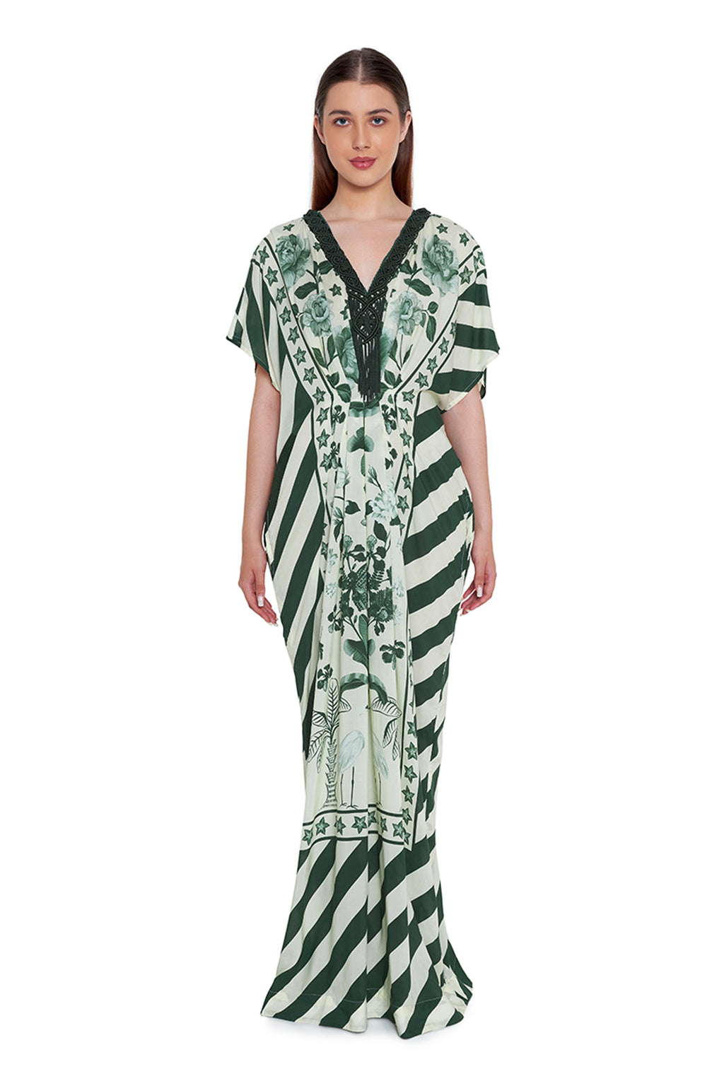 KAFTAN IVORY GREEN