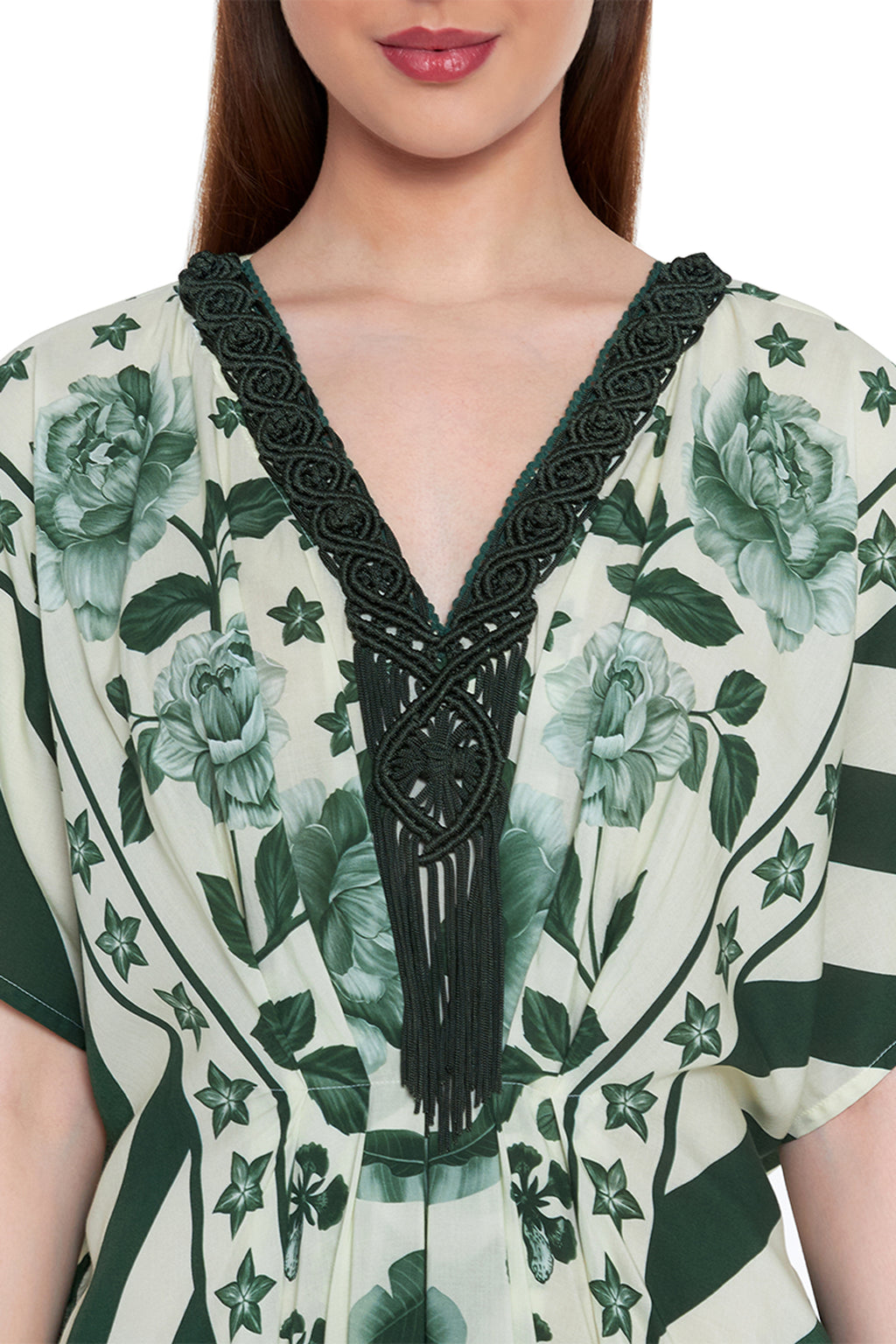 KAFTAN IVORY GREEN