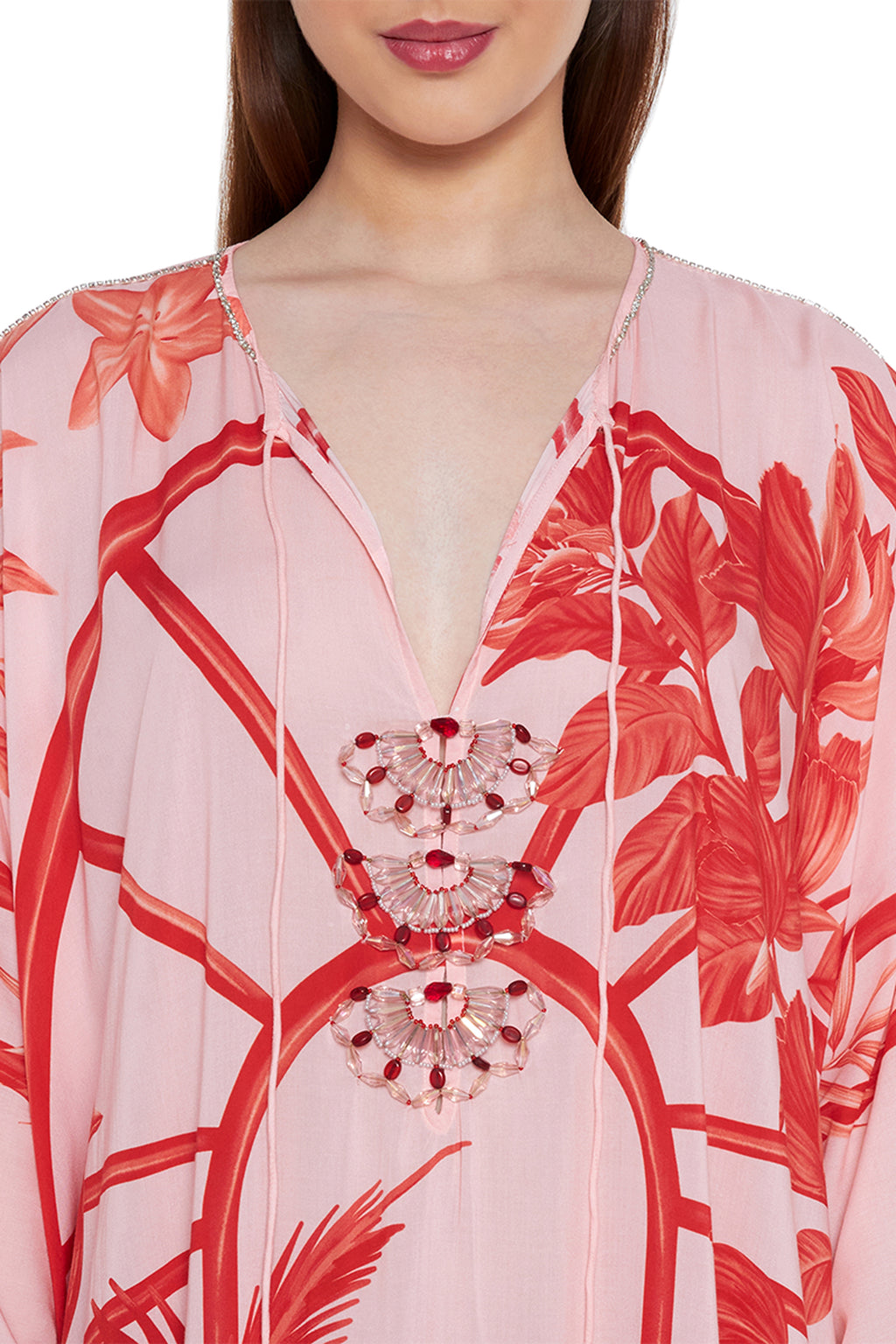 KAFTAN PEACH RED