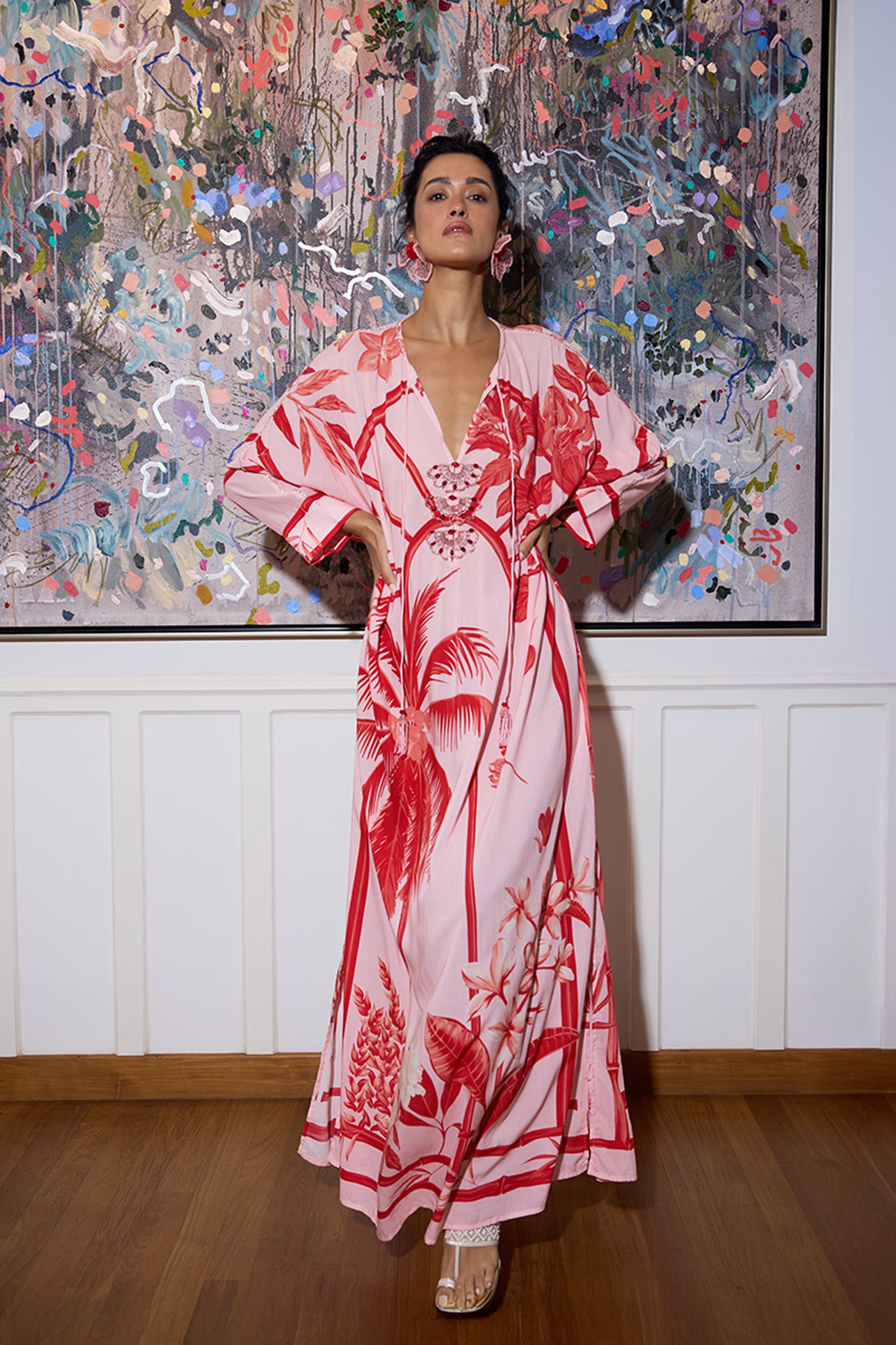 KAFTAN PEACH RED