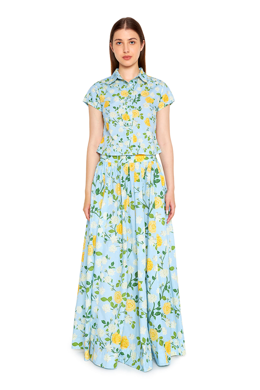 SHIRT ICEBLUE YELLOW