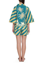 TUNIC BLOUSE BEIGE BLUE