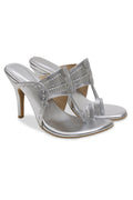 Silver Pencil Heels