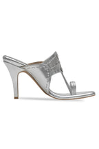 Silver Pencil Heels