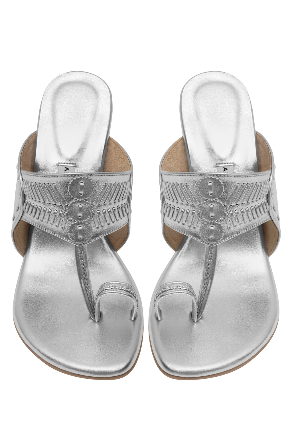 Silver Pencil Heels