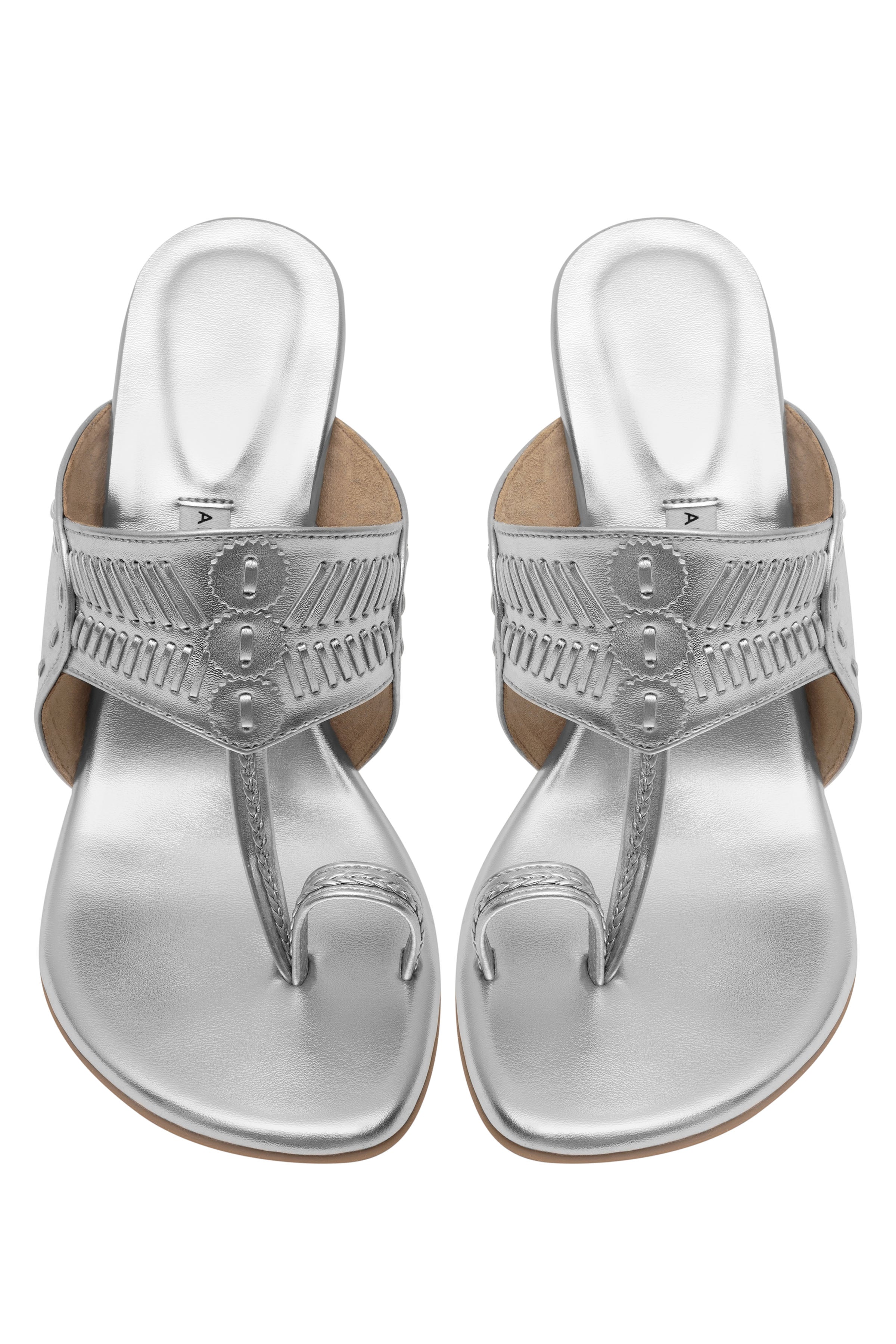 Silver Pencil Heels