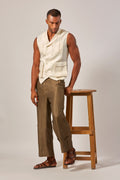 Monktree Vest Oatmeal Black