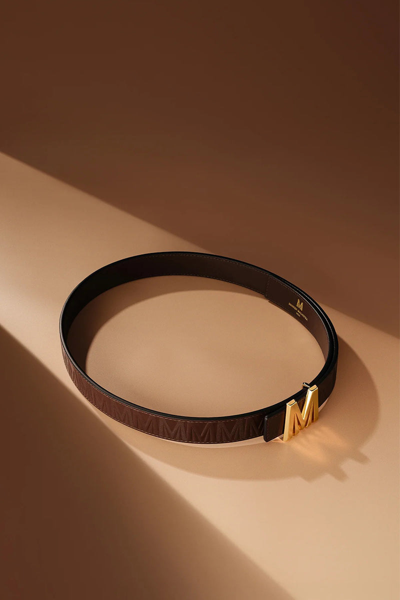 Brown M Women Belt
