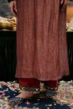 Tunic Pant Dupatta Slip Red