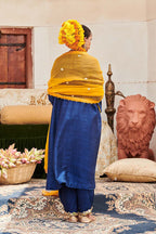 Kurta Set Blue Mustard