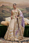 Lehenga Corset Dupatta Gold-Purple