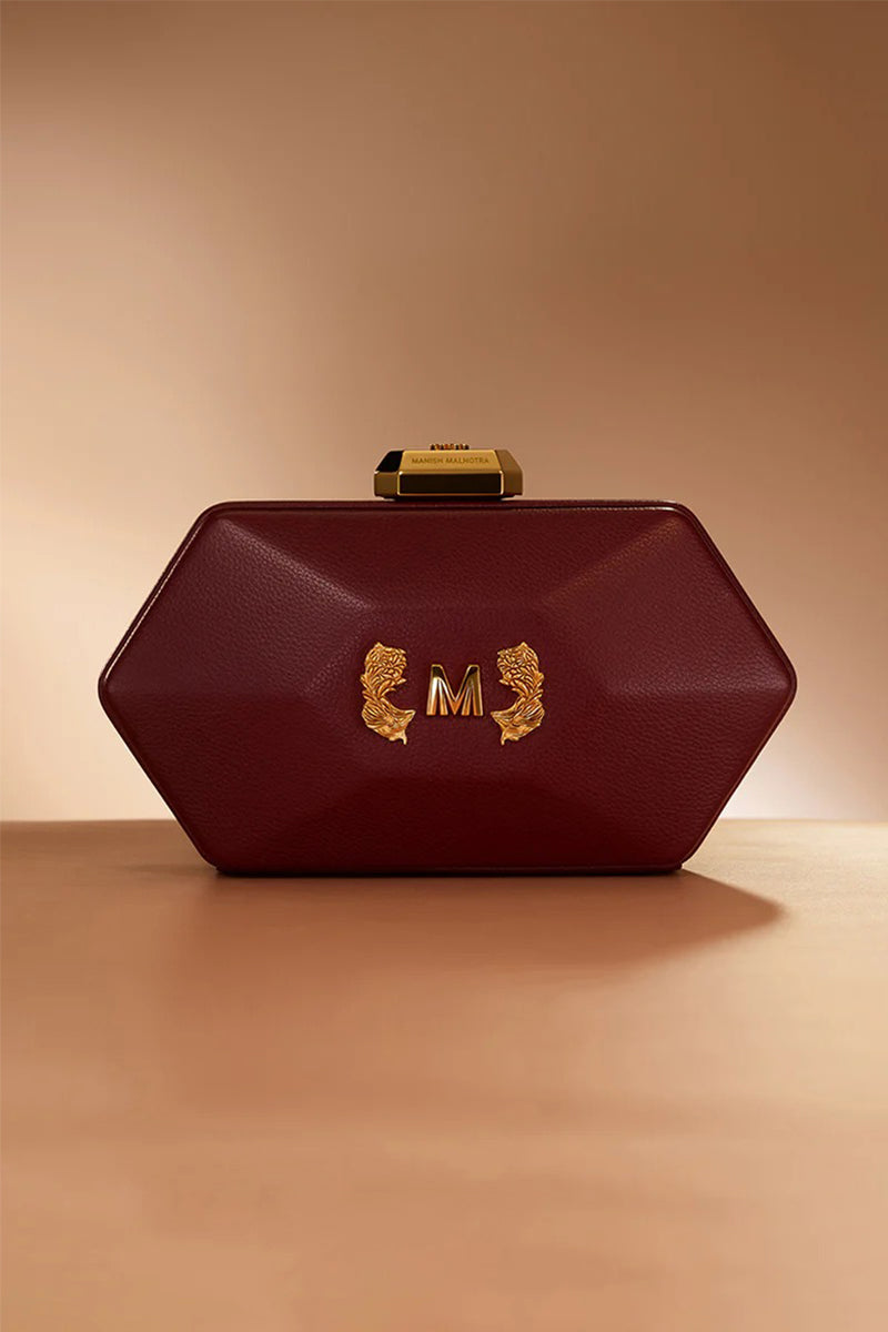 Burgundy Clutch