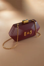 Burgundy Clutch