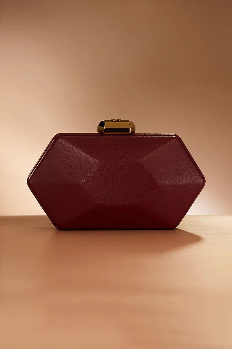 Burgundy Clutch