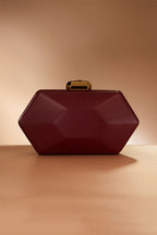 Burgundy Clutch